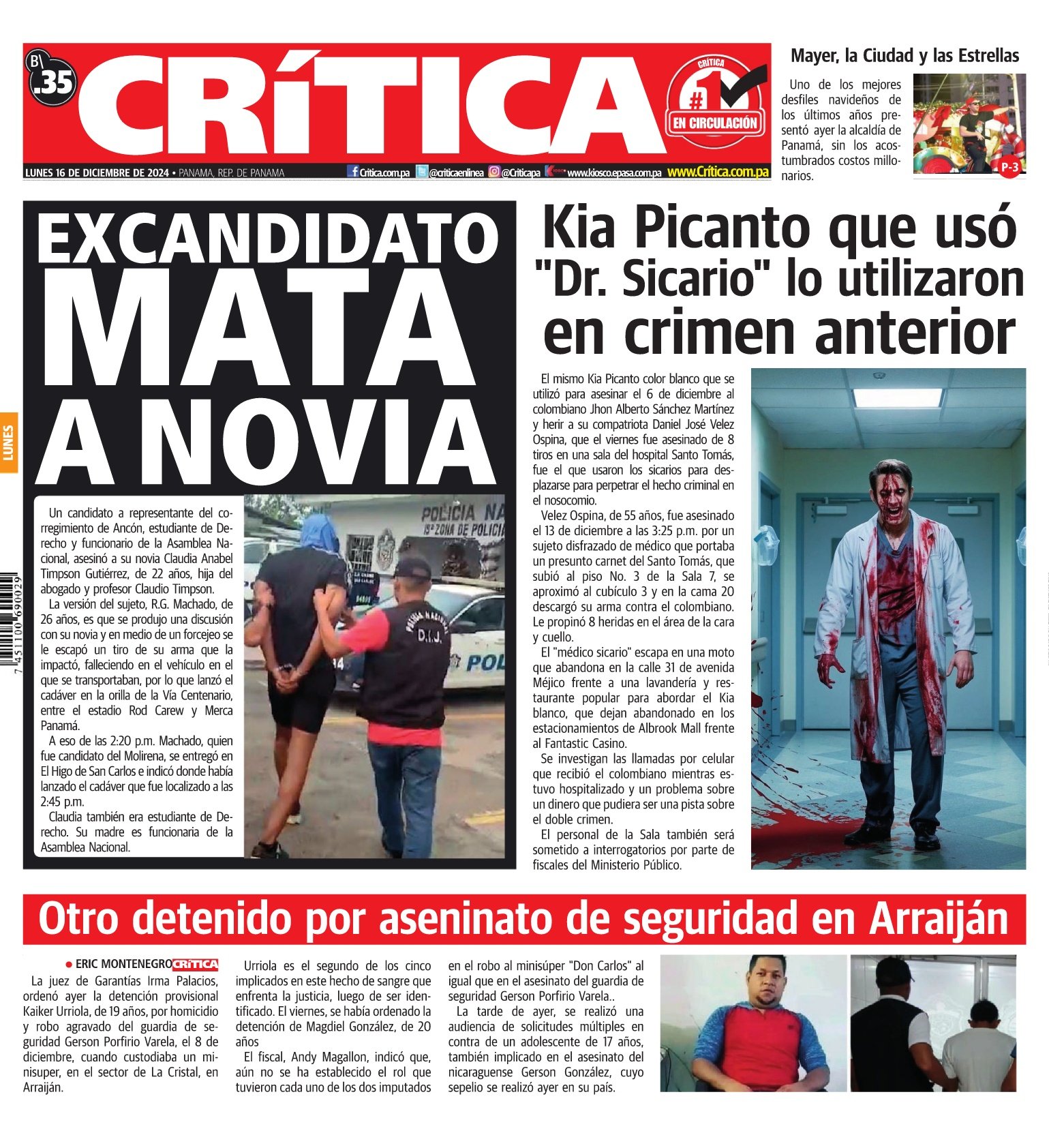 Portada Diario Crítica