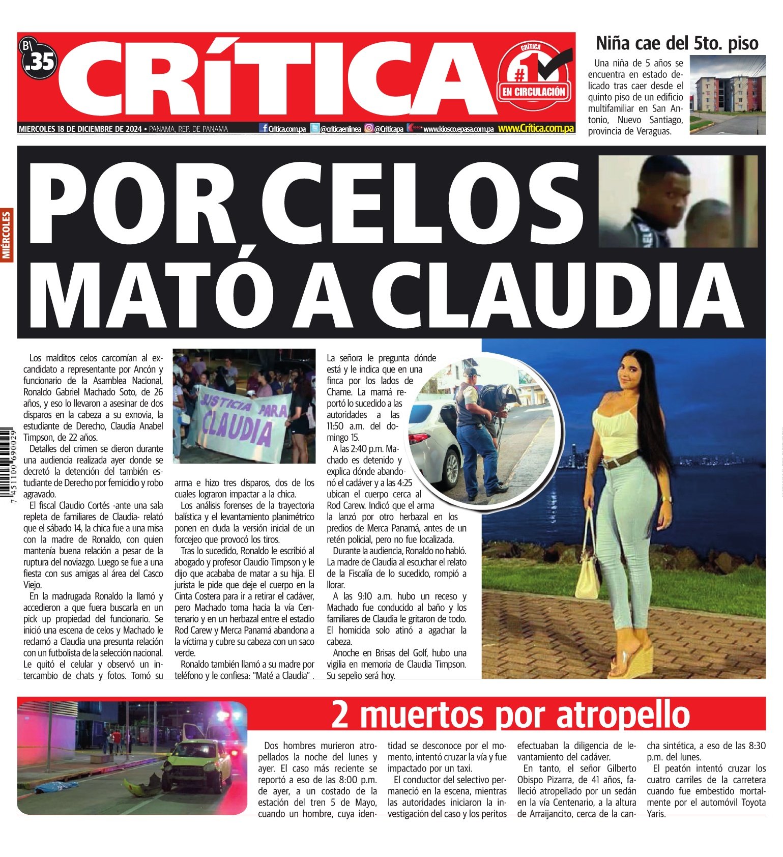 Portada Diario Crítica