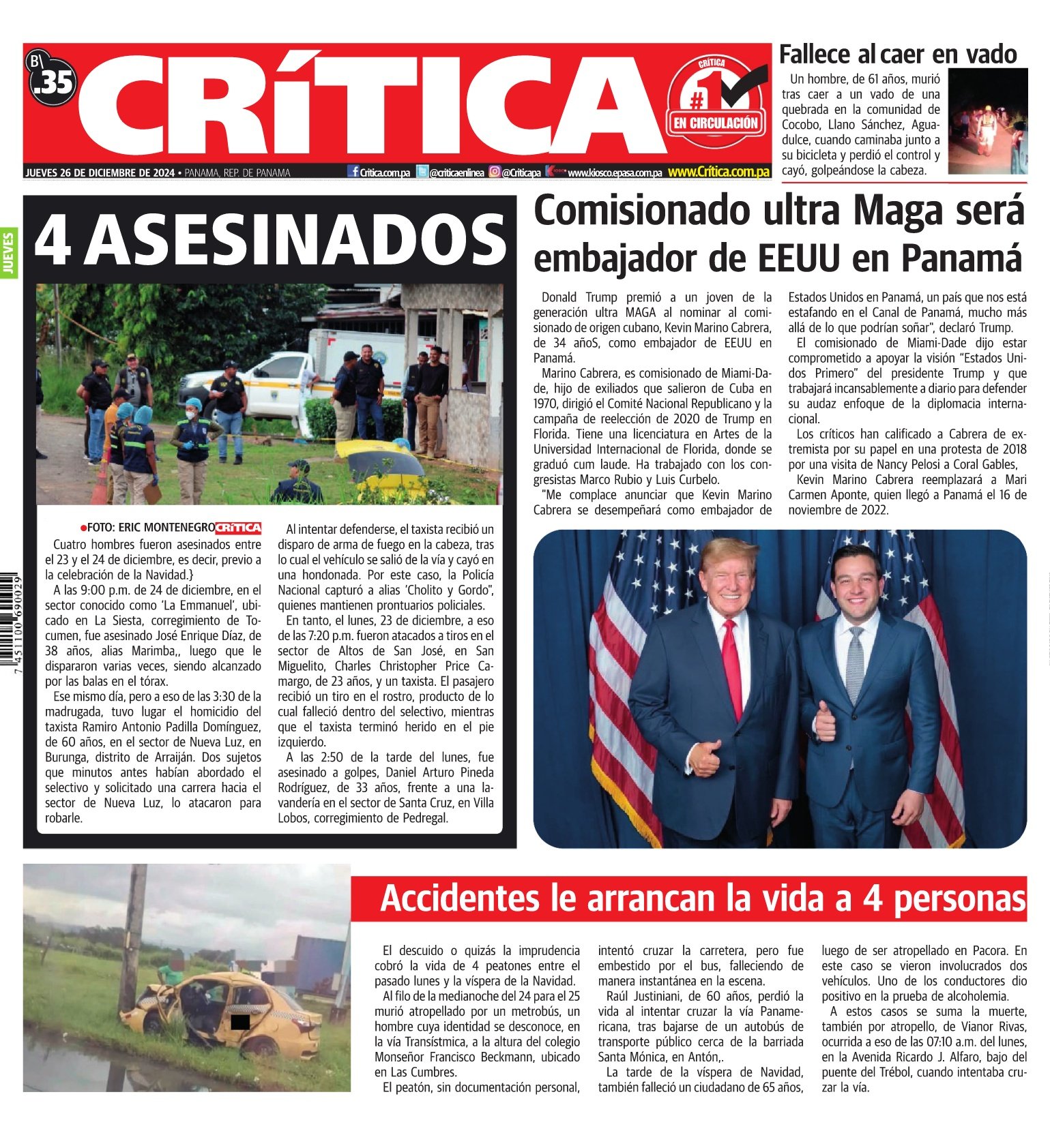 Portada Diario Crítica