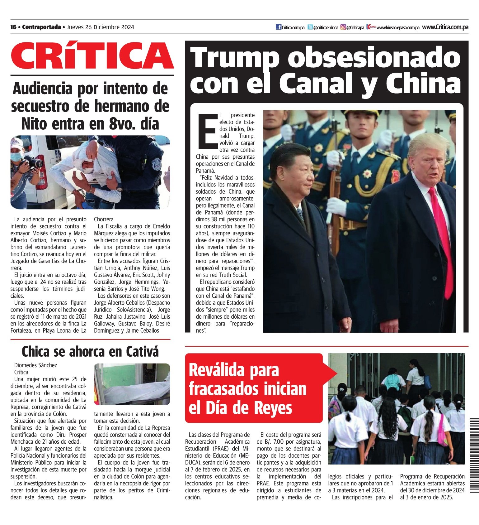 Contra Portada Crítica