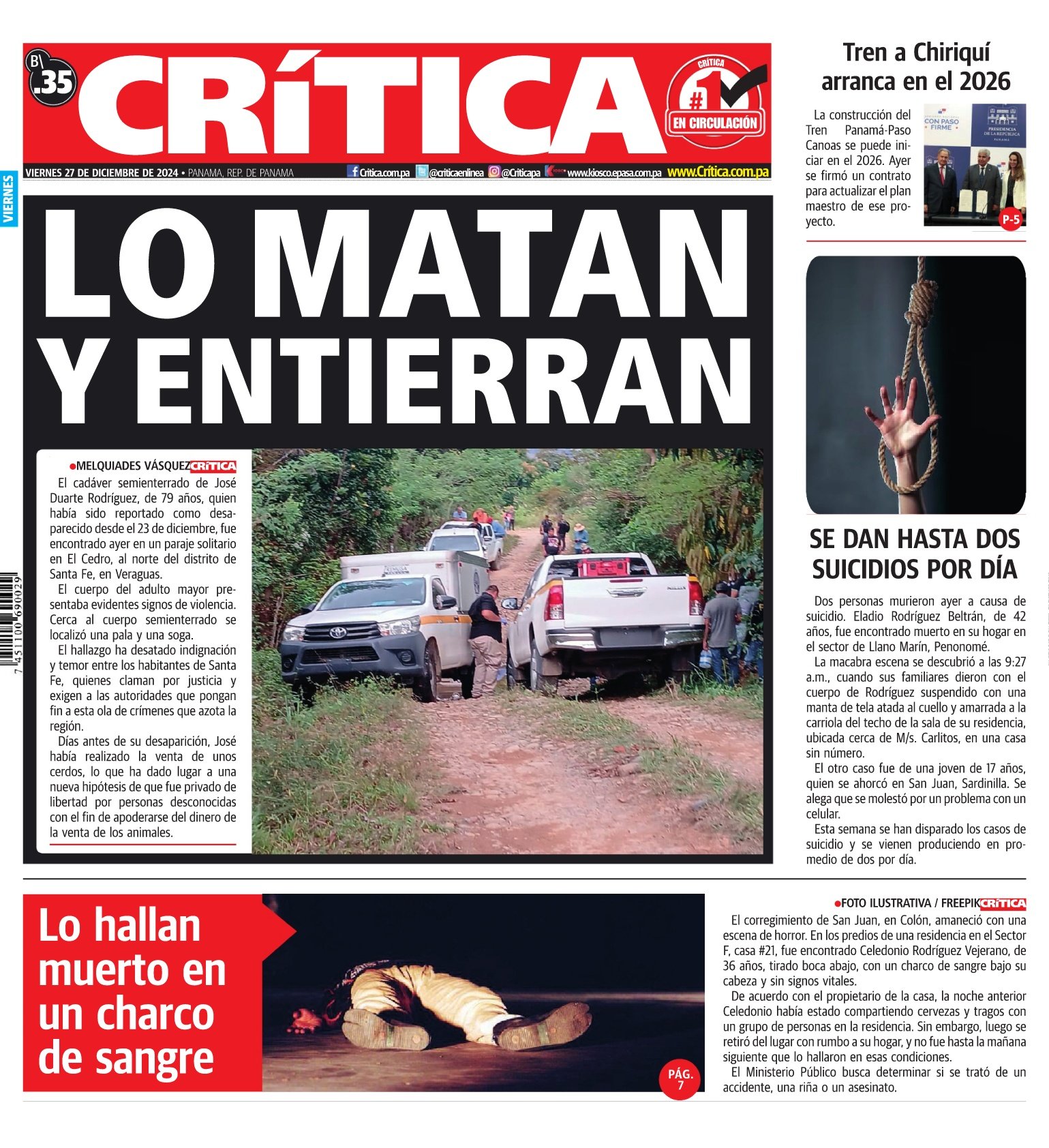 Portada Diario Crítica