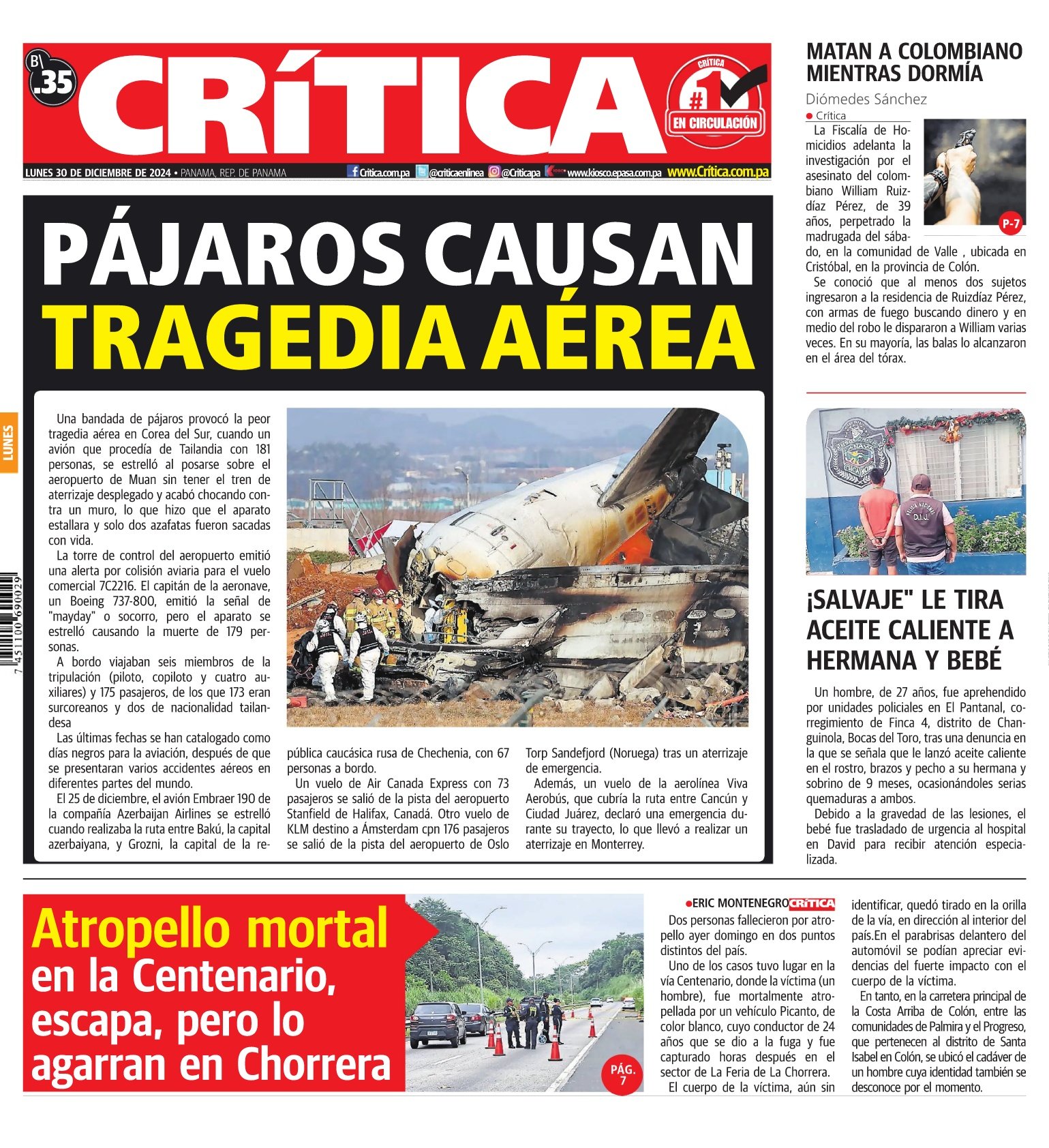 Portada Diario Crítica