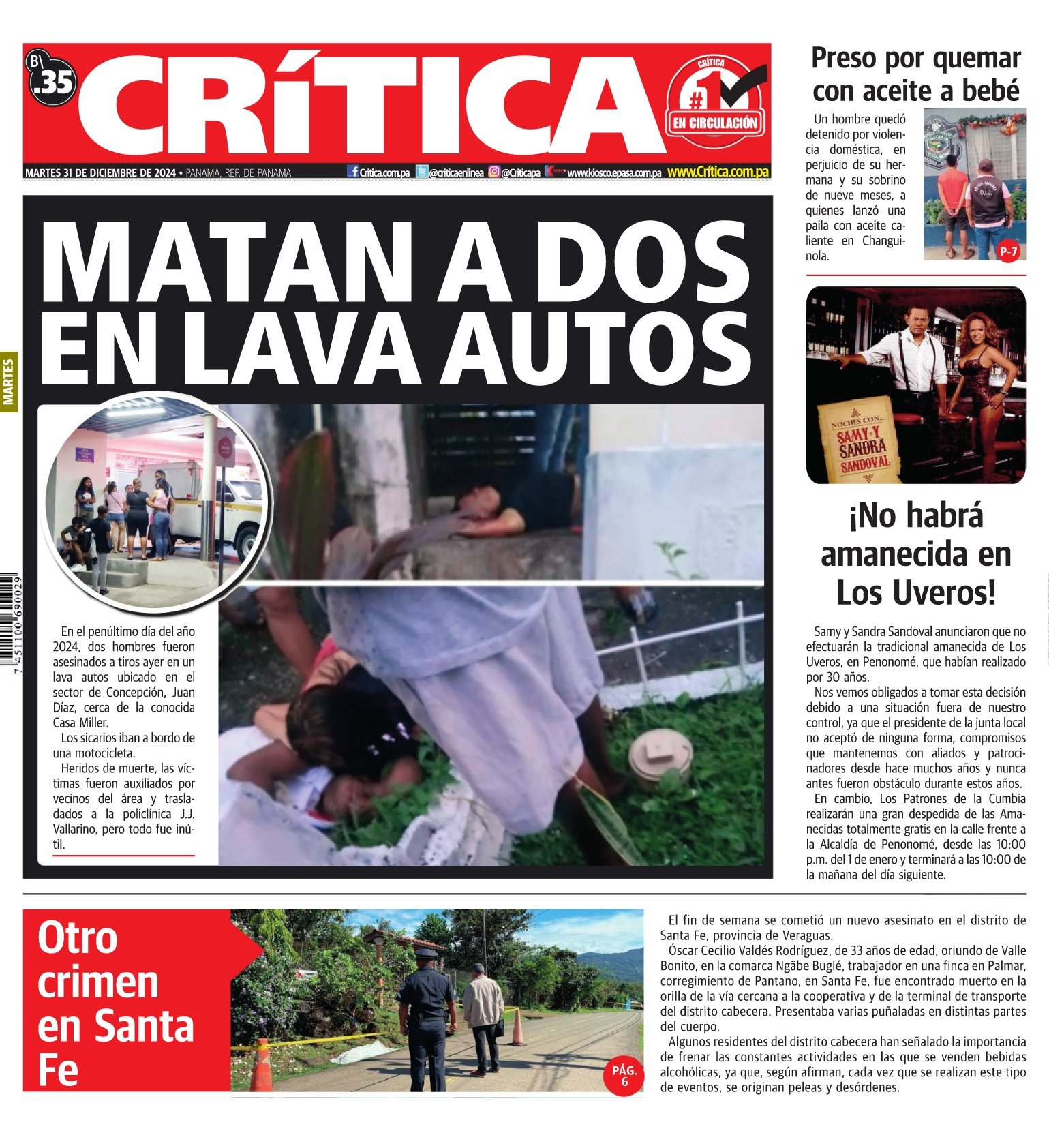 Portada Diario Crítica