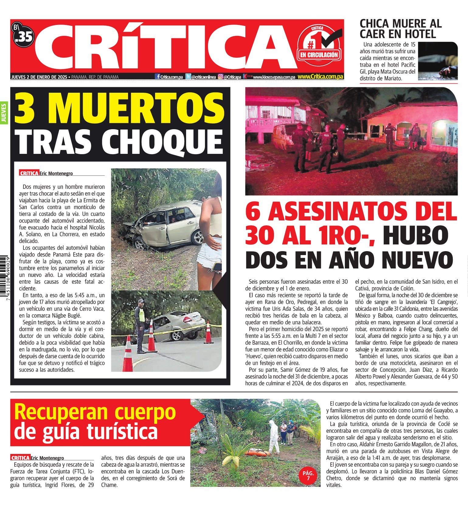 Portada Diario Crítica