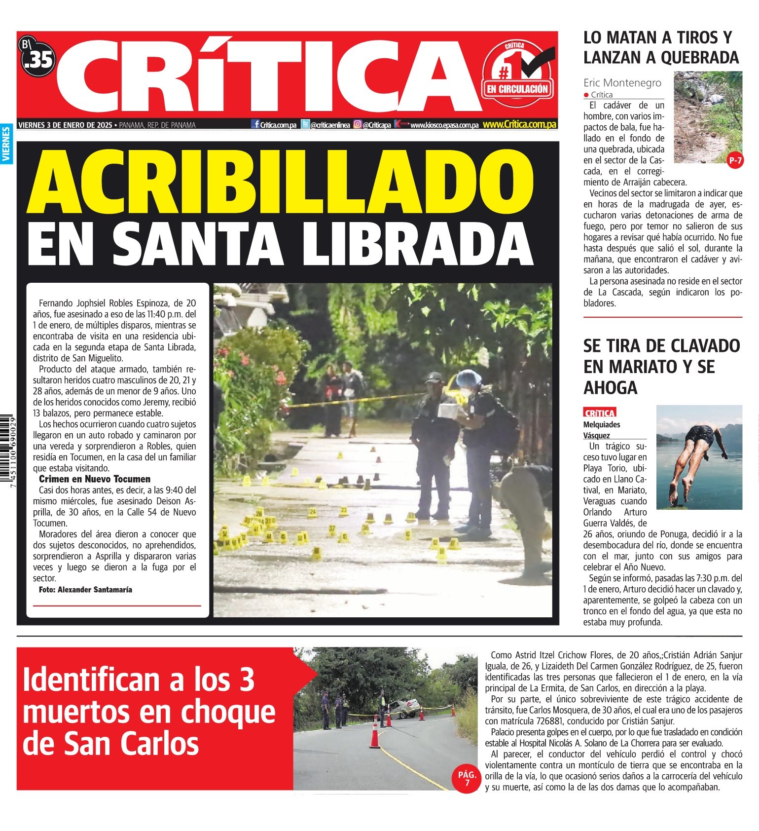 Portada Diario Crítica