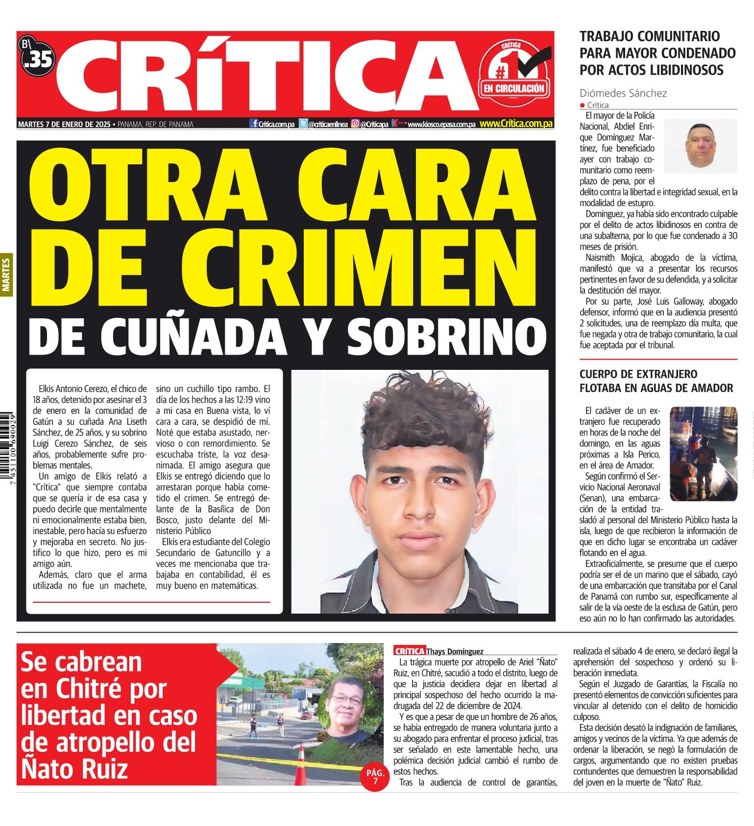 Portada Diario Crítica