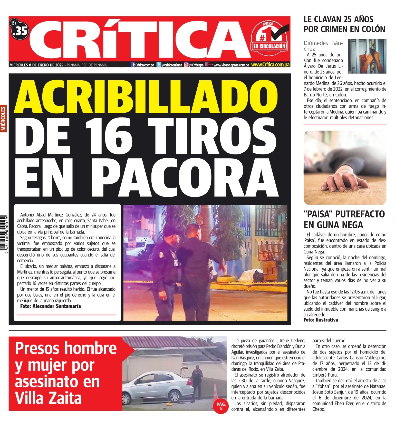 Portada Diario Crítica