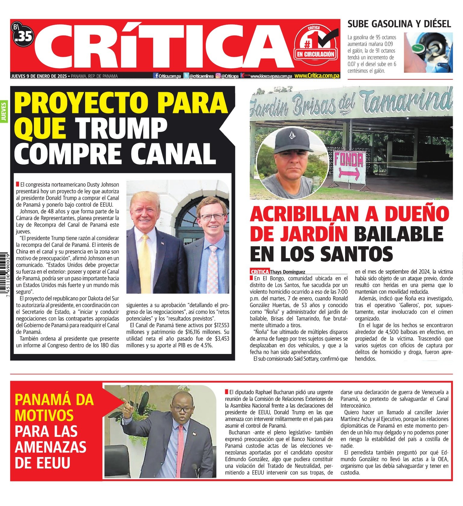 Portada Diario Crítica