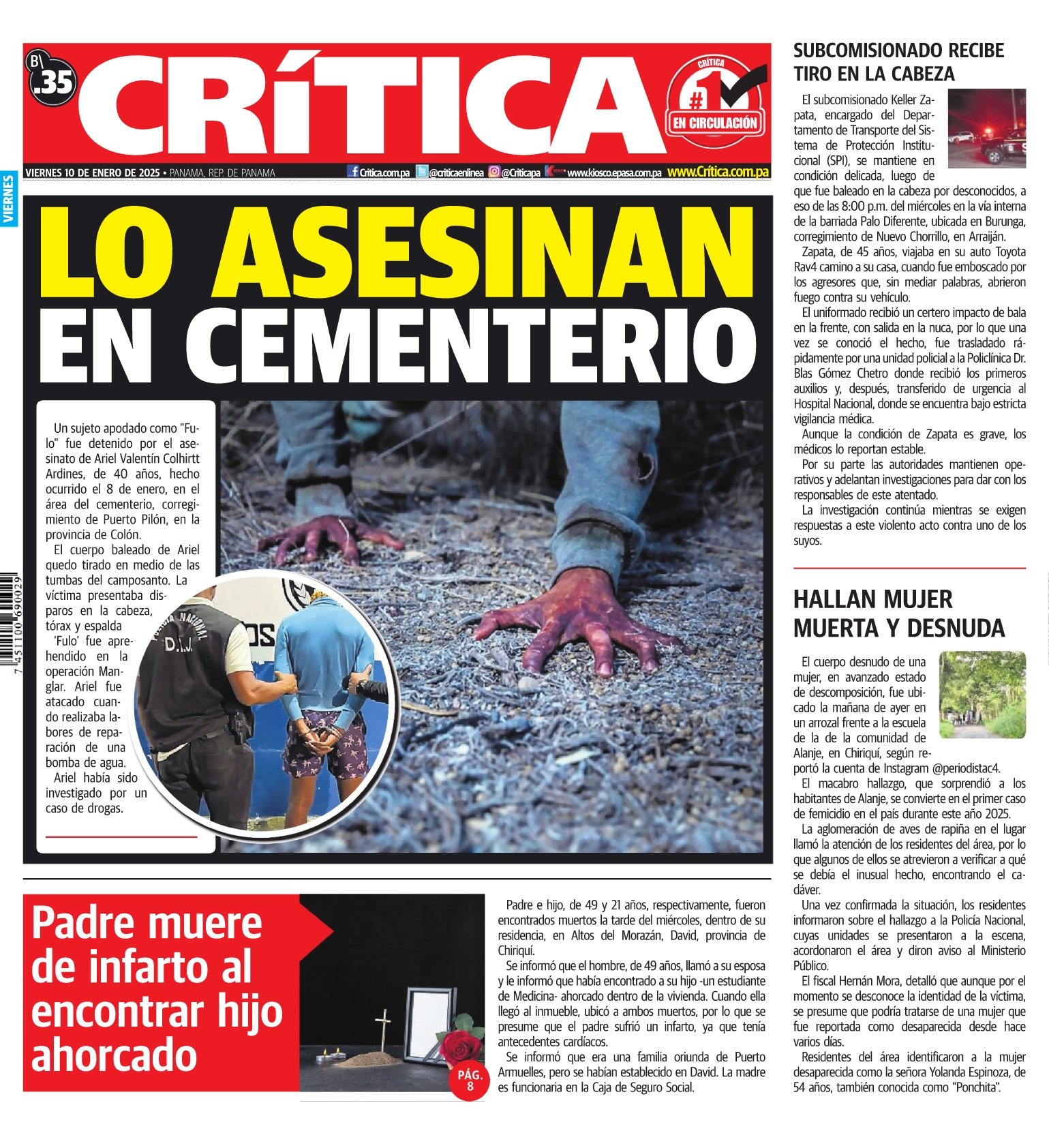 Portada Diario Crítica