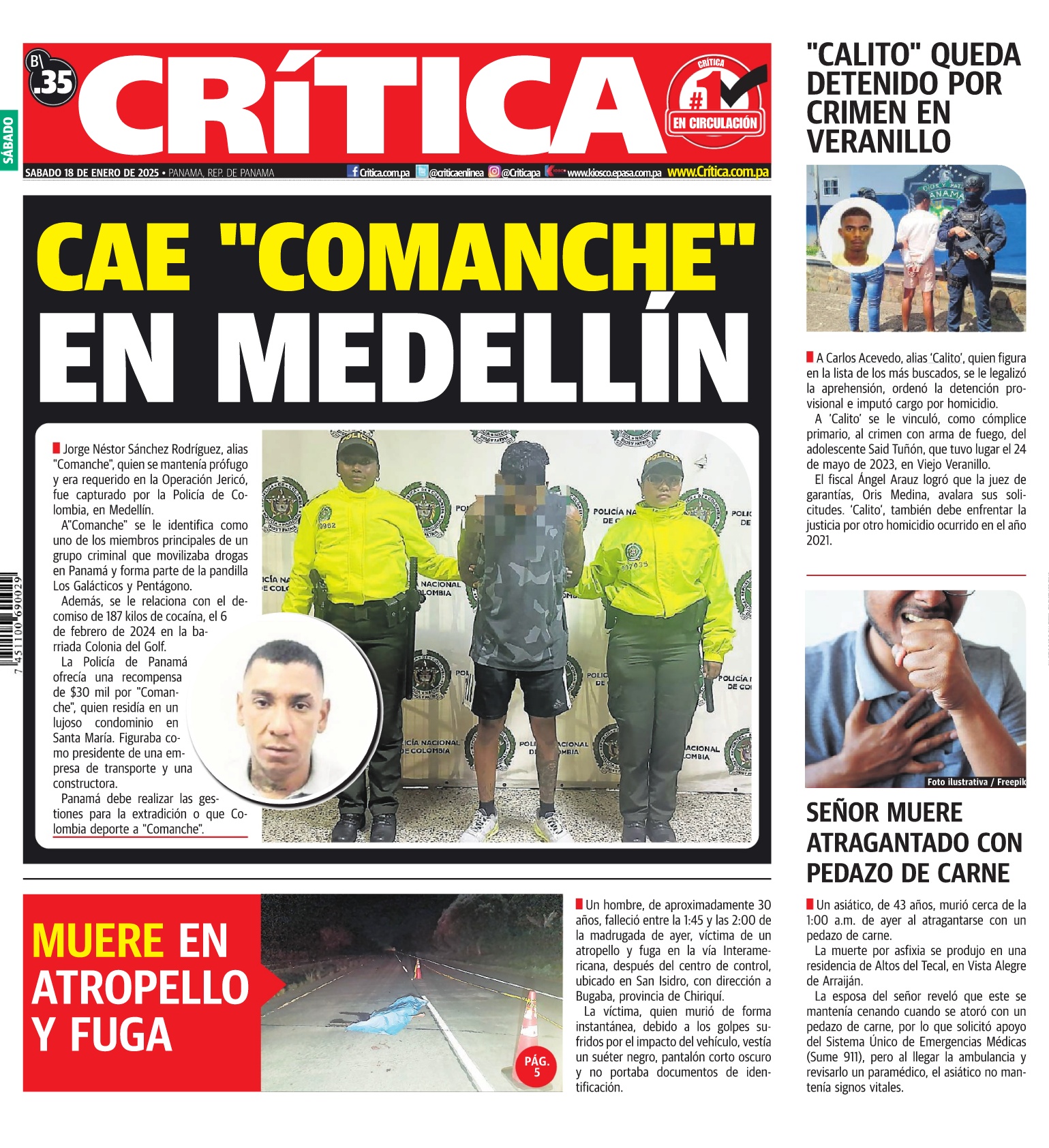 Portada Diario Crítica