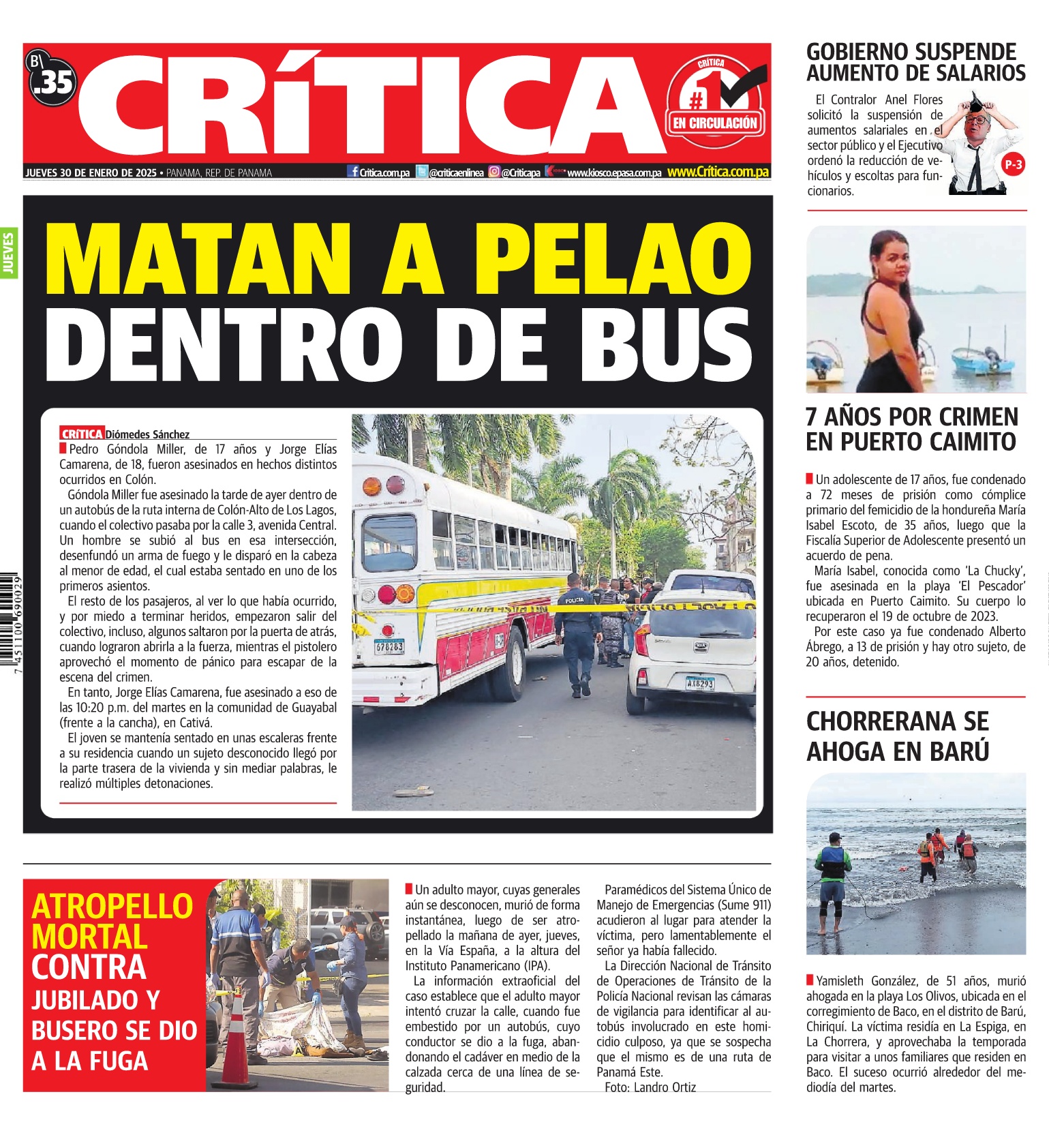 Portada Diario Crítica