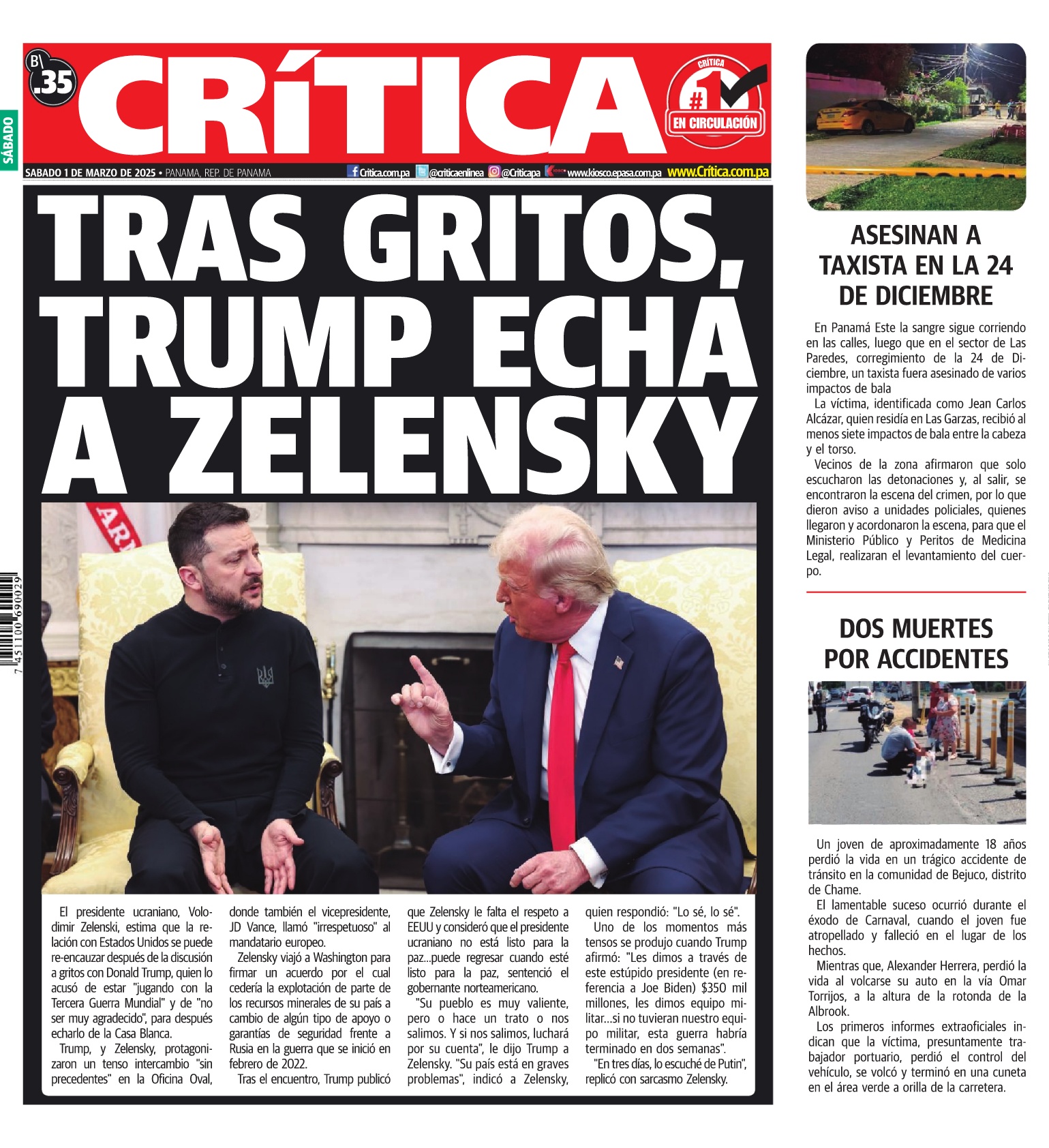 Portada Diario Crítica