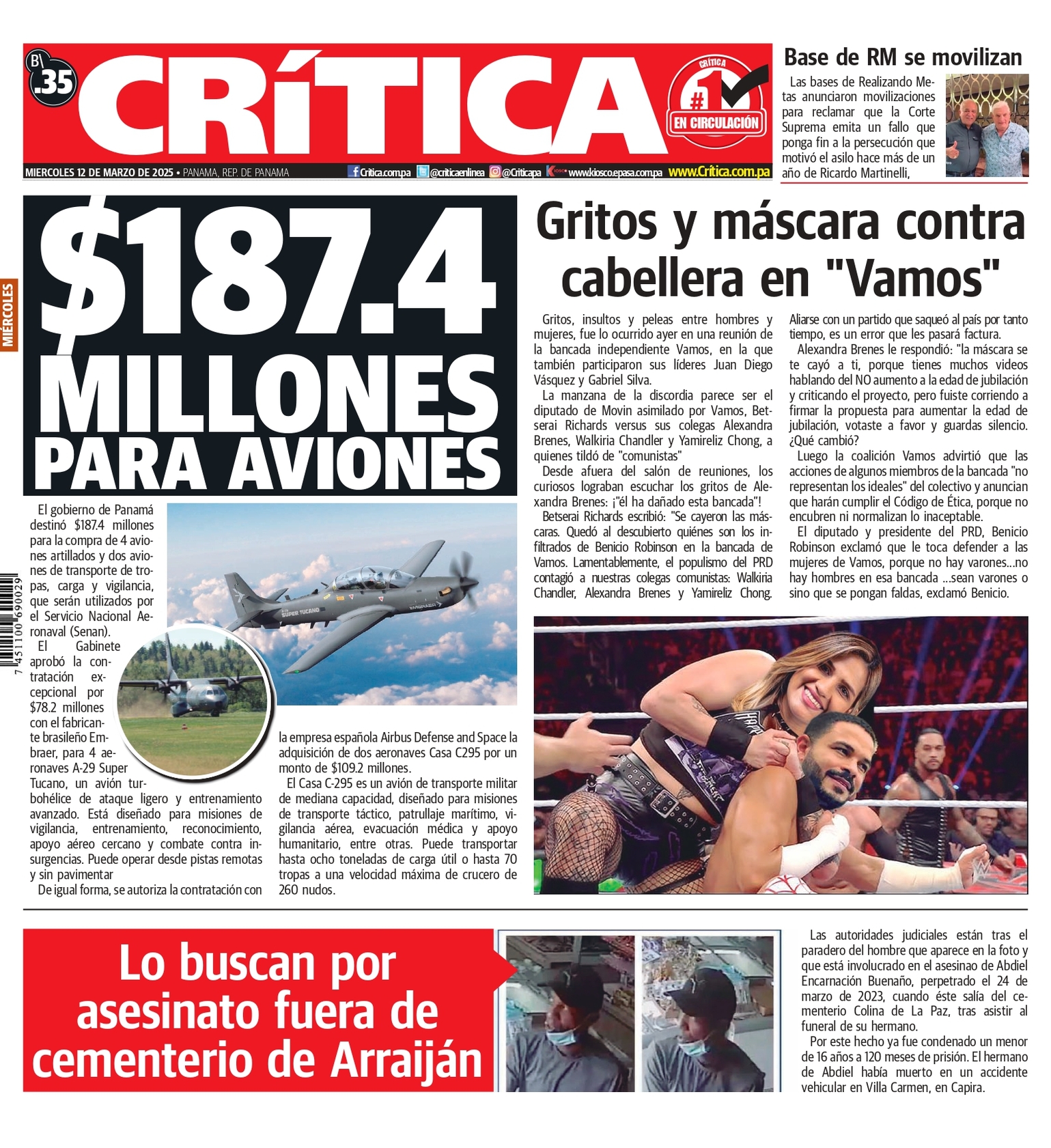 Portada Diario Crítica