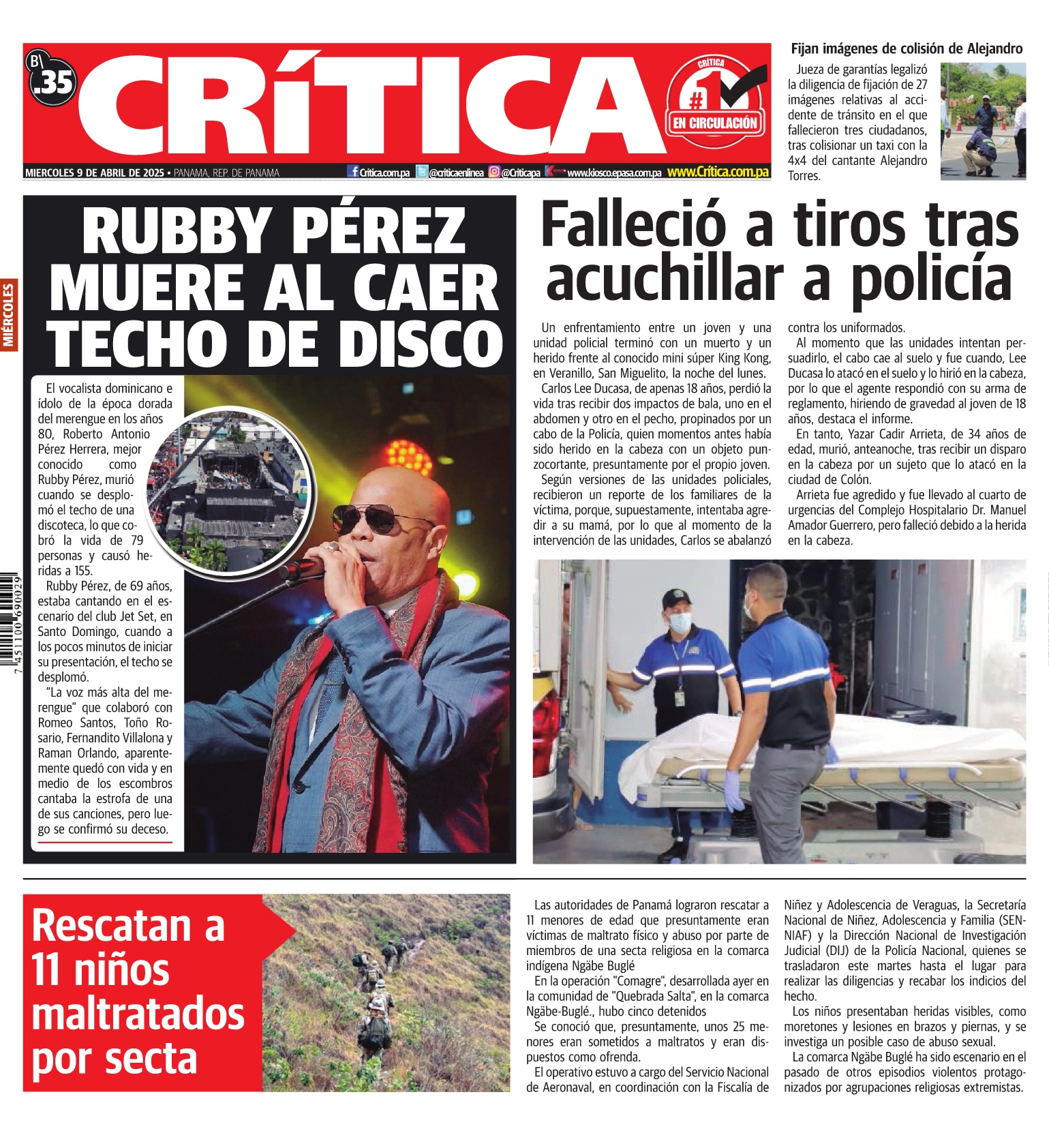 Portada Diario Crítica