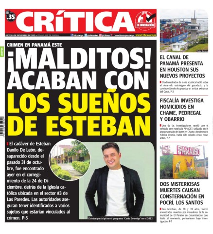 Portada Diario Crítica