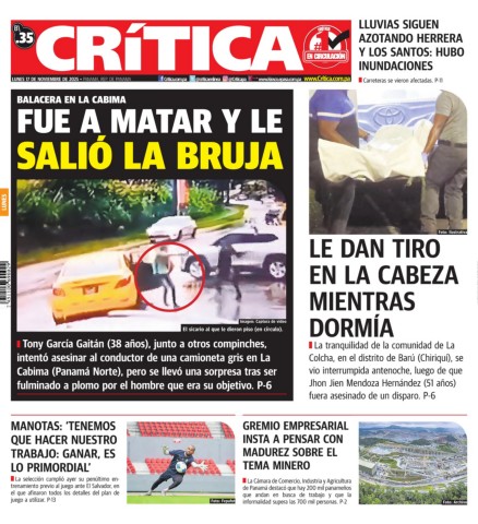 Portada Diario Crítica