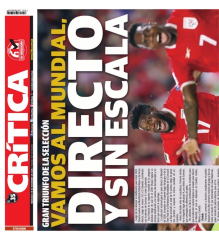Portada Diario Crítica