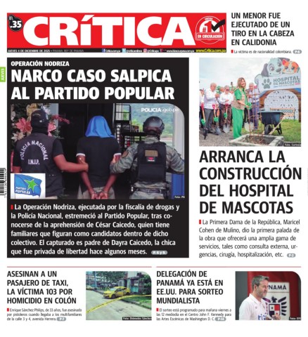 Portada Diario Crítica