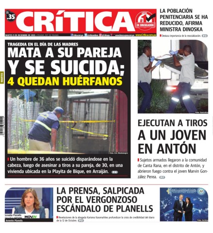 Portada Diario Crítica