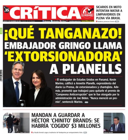 Portada Diario Crítica