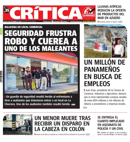 Portada Diario Crítica