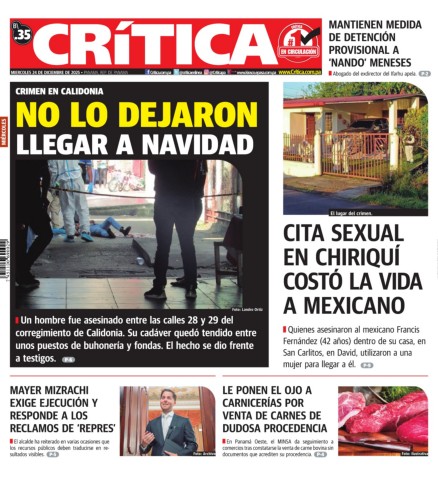 Portada Diario Crítica
