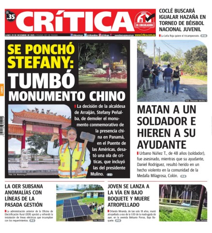 Portada Diario Crítica