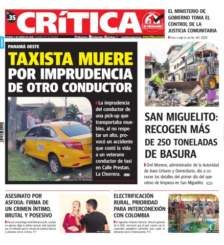 Portada Diario Crítica
