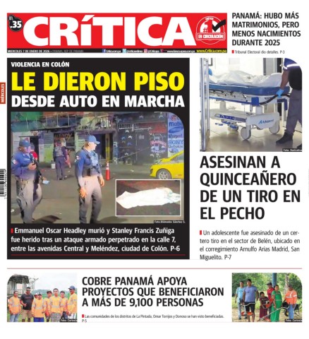 Portada Diario Crítica