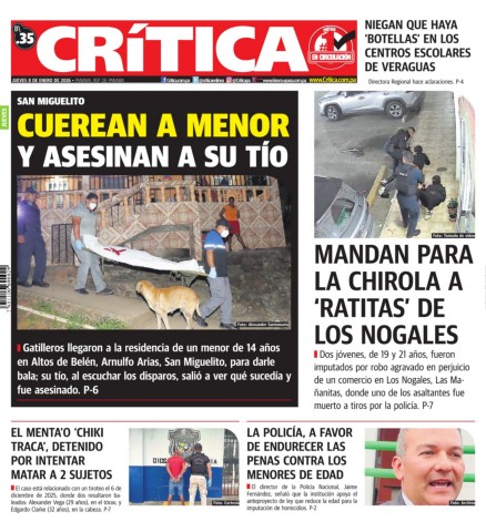 Portada Diario Crítica
