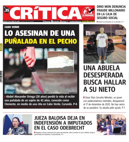 Portada Diario Crítica