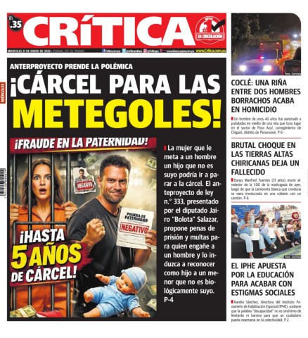 Portada Diario Crítica