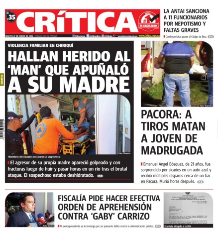 Portada Diario Crítica