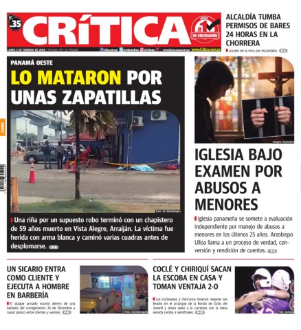Portada Diario Crítica
