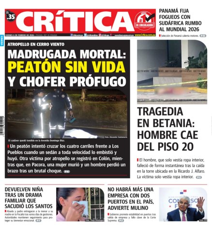 Portada Diario Crítica