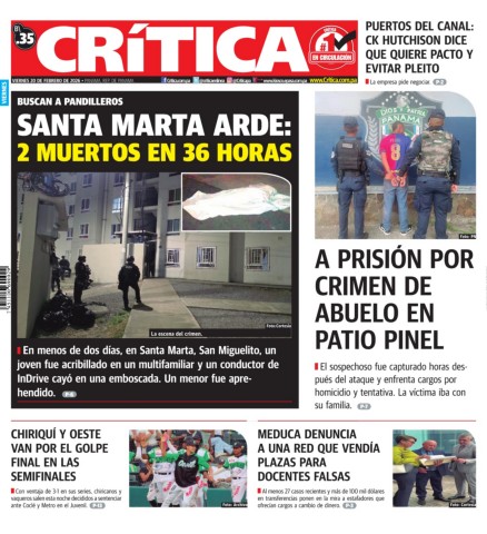 Portada Diario Crítica