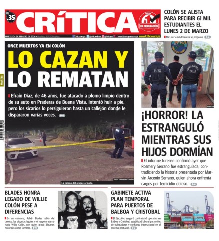 Portada Diario Crítica