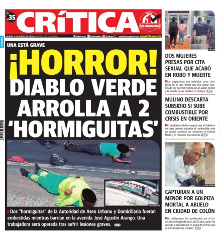 Portada Diario Crítica