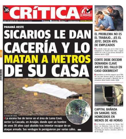 Portada Diario Crítica