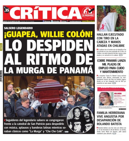 Portada Diario Crítica