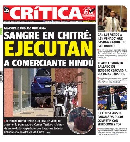 Portada Diario Crítica