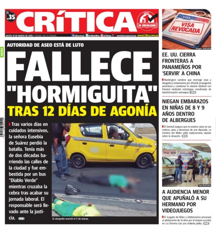 Portada Diario Crítica