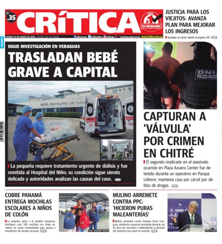 Portada Diario Crítica