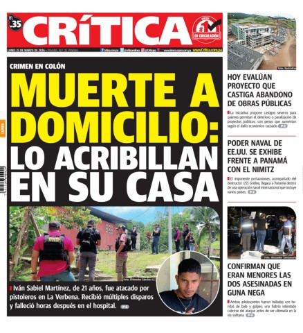 Portada Diario Crítica