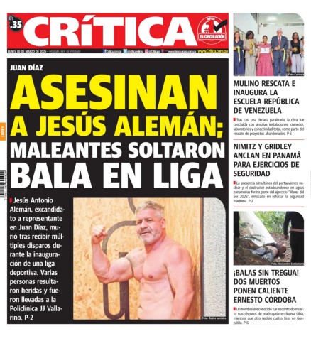 Portada Diario Crítica