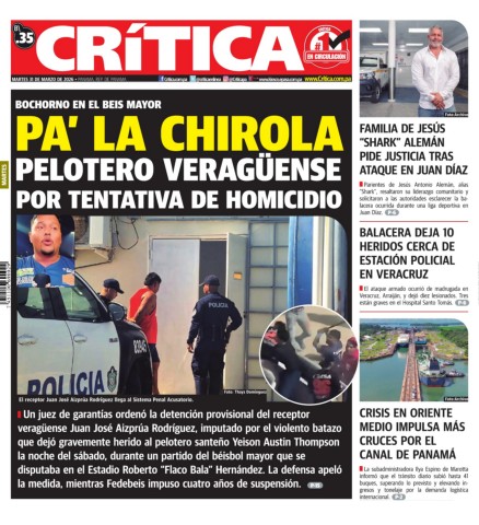 Portada Diario Crítica