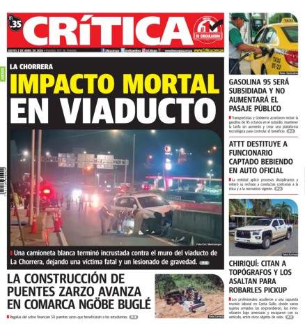 Portada Diario Crítica