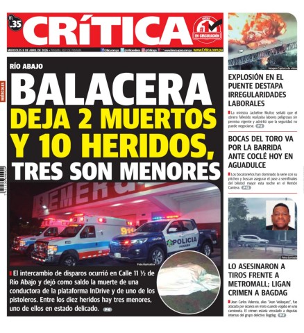 Portada Diario Crítica