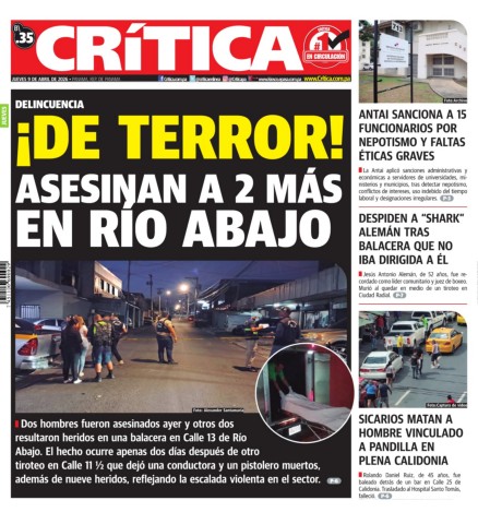 Portada Diario Crítica