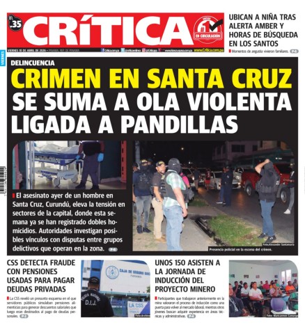 Portada Diario Crítica